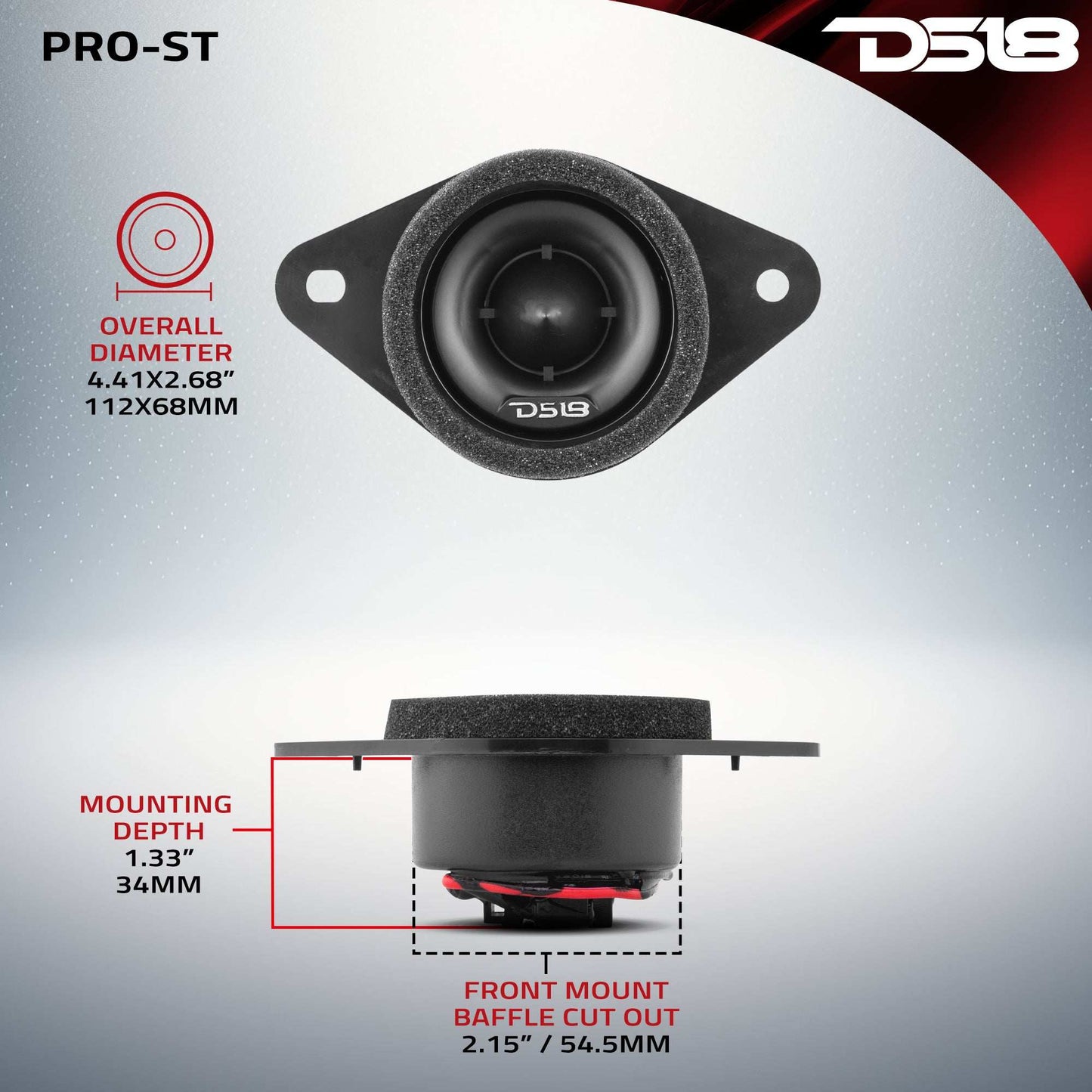 1.9" Oem Replacemenet Neodymium Tweeter Toyota and Subaru 100 Watts 1" Pen 4-Ohm Vc - Skoutley Outdoors LLC