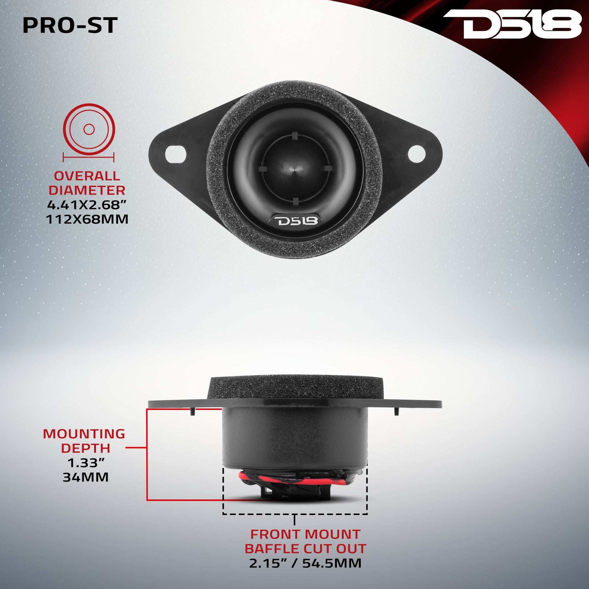 1.9" Oem Replacemenet Neodymium Tweeter Toyota and Subaru 100 Watts 1" Pen 4-Ohm Vc - Skoutley Outdoors LLC