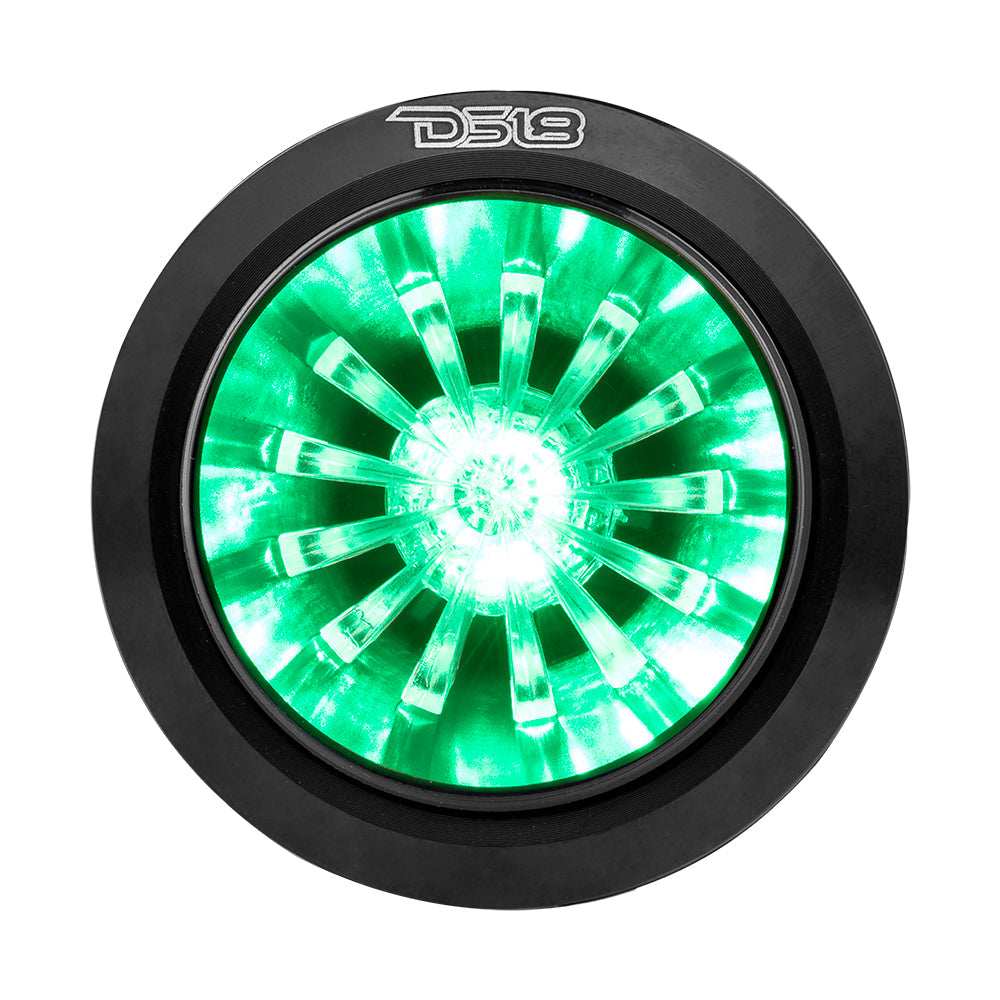 1.6" Shallow High Compression Neodymium Super Bullet Tweeter 140 Watts 1" Polyether Ether Ketone 4-Ohm Vc With RGB LED Lights - Skoutley Outdoors LLC