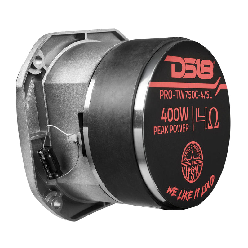 Load image into Gallery viewer, 4” Super Bullet Tweeter with 1.5” Titanium Voice Coil and Oversized Ferrite Magnet 200 Watts 4-Ohm
