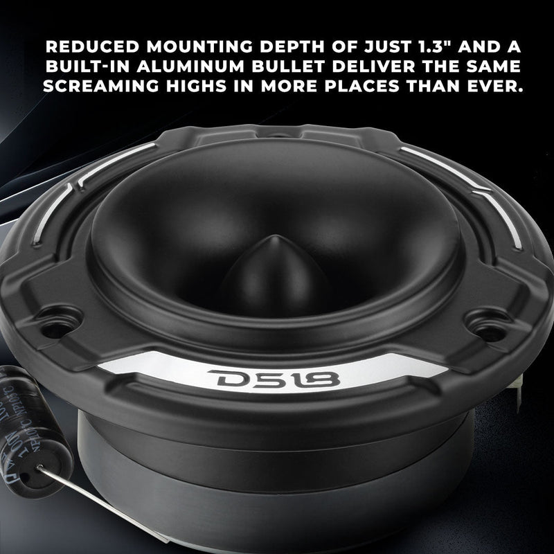 Load image into Gallery viewer, 3.8" Shallow-Mount Super Bullet Compression Tweeter with 1" Aluminum Voice Coil | 100 Watts RMS 4-Ohm
