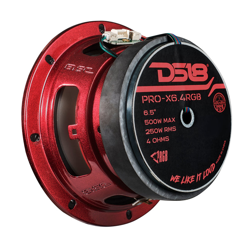 Load image into Gallery viewer, 6.5&quot; Mid-Range Loudspeaker with Dual RGB LED For Cone &amp; Dust Cap 250 Watts 4-Ohm
