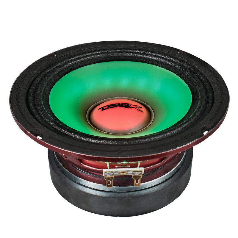 Load image into Gallery viewer, 6.5&quot; Mid-Range Loudspeaker with Dual RGB LED For Cone &amp; Dust Cap 250 Watts 4-Ohm
