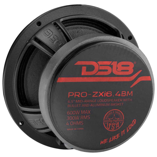 PRO-ZXI 6.5" Mid-Range Bullet Loudspeaker Neodymium/Ferrite Magnets 300 Watts Rms 4-Ohm - Skoutley Outdoors LLC