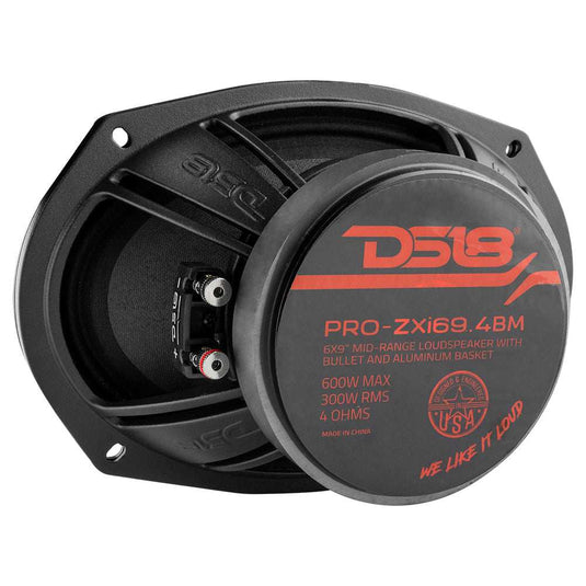 PRO-ZXI 6x9" Mid-Range Bullet Loudspeaker Neodymium/Ferrite Magnets 300 Watts Rms 4-Ohm - Skoutley Outdoors LLC