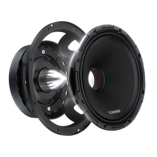 PROJECT360 8” High-Sensitivity Mid-High Loudspeaker with Bullet - 300W RMS 8-Ohm - Rotating Recone Design For Quick Repair