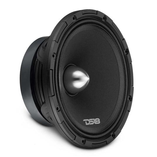 PROJECT360 8” High-Sensitivity Mid-High Loudspeaker with Bullet - 300W RMS 8-Ohm - Rotating Recone Design For Quick Repair