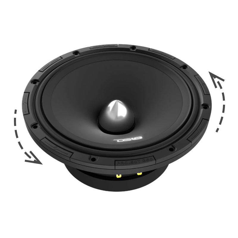 Load image into Gallery viewer, PROJECT360 8” High-Sensitivity Mid-High Loudspeaker with Bullet - 300W RMS 8-Ohm - Rotating Recone Design For Quick Repair
