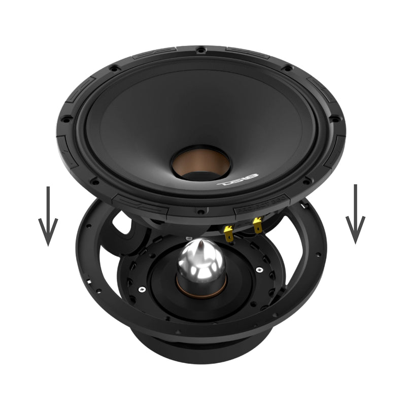 Load image into Gallery viewer, PROJECT360 8” High-Sensitivity Mid-High Loudspeaker with Bullet - 300W RMS 8-Ohm - Rotating Recone Design For Quick Repair
