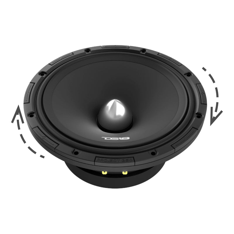 Load image into Gallery viewer, PROJECT360 8” High-Sensitivity Mid-High Loudspeaker with Bullet - 300W RMS 8-Ohm - Rotating Recone Design For Quick Repair

