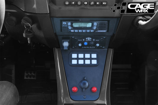 Polaris RZR PCI Radio & Intercom Mount | (2020-2024) Pro R / Pro S / Turbo R / Pro XP | KENWOOD RADIO