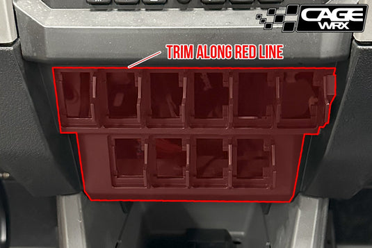 Polaris RZR PCI Radio & Intercom Mount | (2020-2024) Pro R / Pro S / Turbo R / Pro XP | KENWOOD RADIO