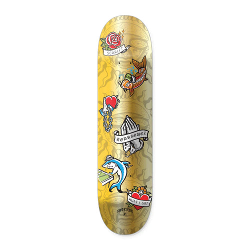 Primitive x Sublime Badfish Rodriguez Skateboard Deck - 8.125″ Gold