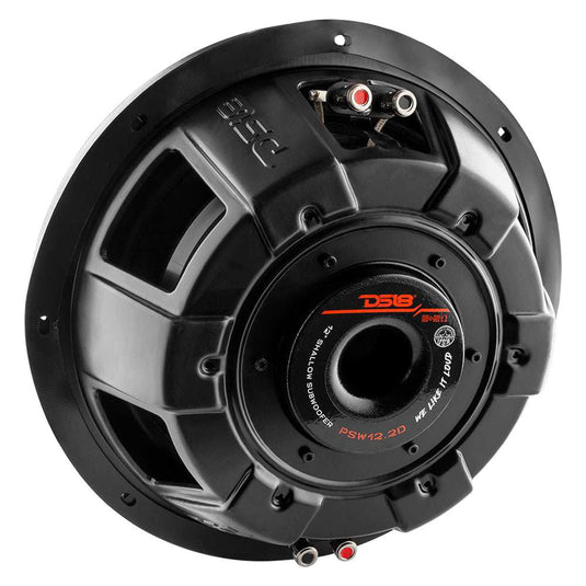 PS Shallow-Mount Water Resistant 12" Subwoofer 600 Watts Rms DVC 2-Ohm - Skoutley Outdoors LLC
