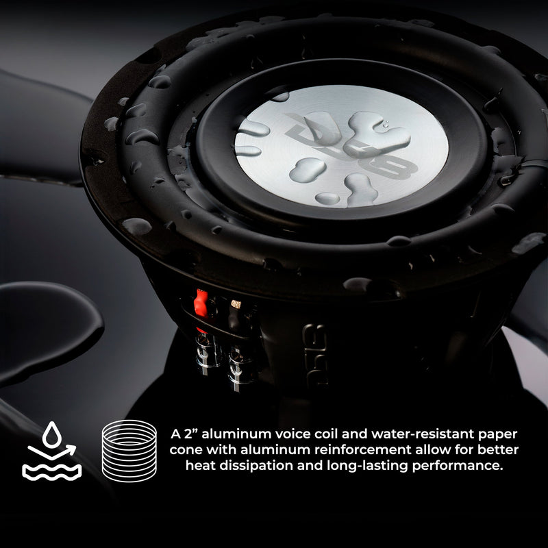 Load image into Gallery viewer, PS Shallow-Mount Water-Resistant 8" Subwoofer | 400W RMS DVC 4-Ohm
