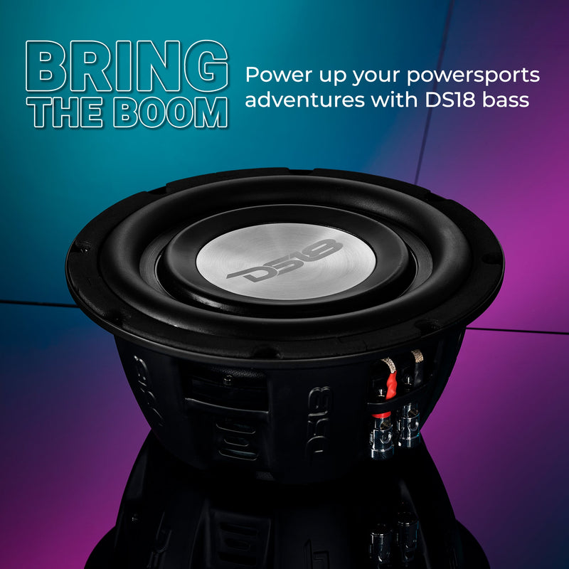 Load image into Gallery viewer, PS Shallow-Mount Water-Resistant 8" Subwoofer | 400W RMS DVC 4-Ohm
