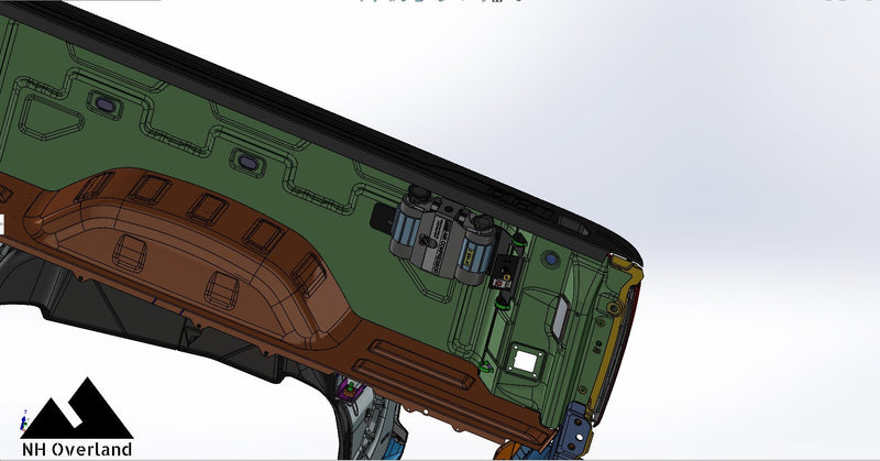 Load image into Gallery viewer, 19+ GM 1500 Bedside Compressor Mount
