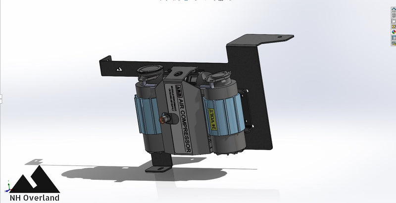 Load image into Gallery viewer, Ram 2500/3500/ HD 6.4L Vertical Compressor Mount
