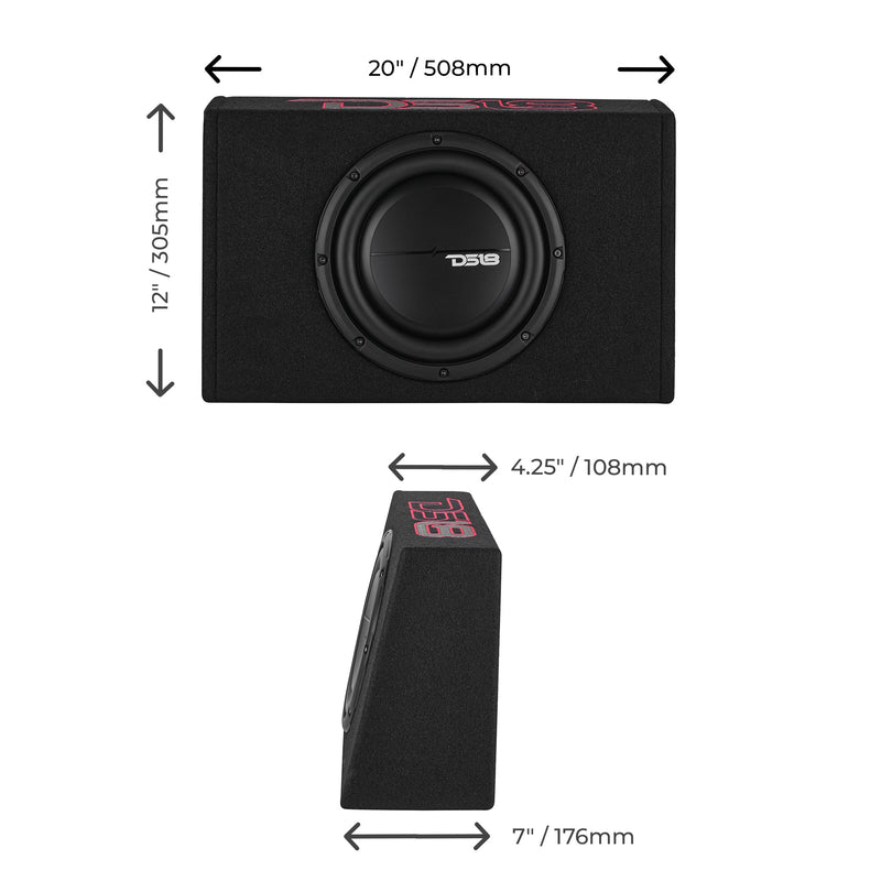 Load image into Gallery viewer, 10” Shallow Subwoofer Enclosure for Pickup Trucks
