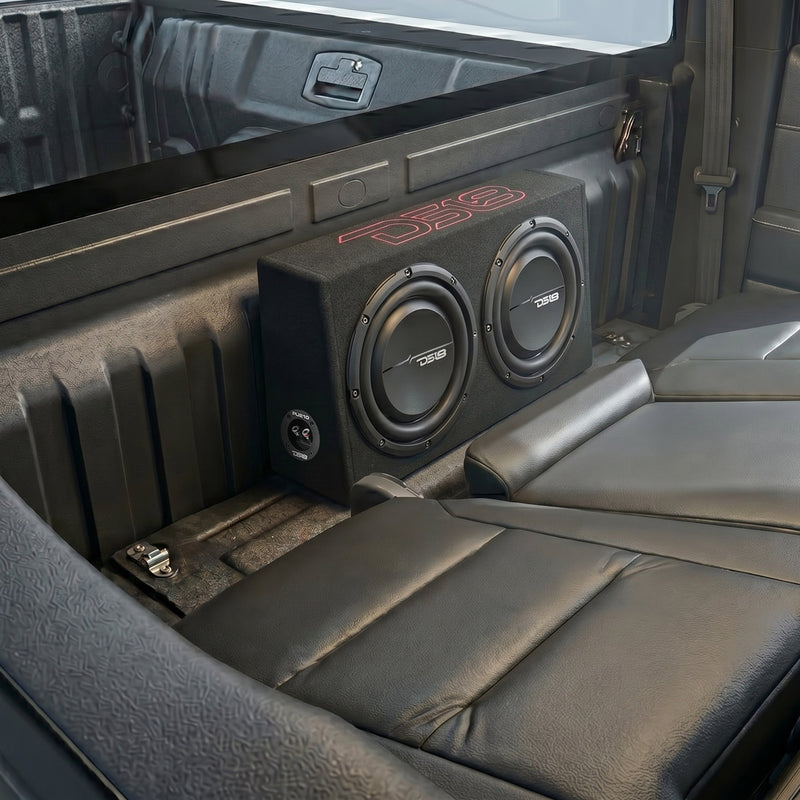 Load image into Gallery viewer, Loaded 10” Subwoofer + Passive Radiator Enclosure for Pickup Trucks
