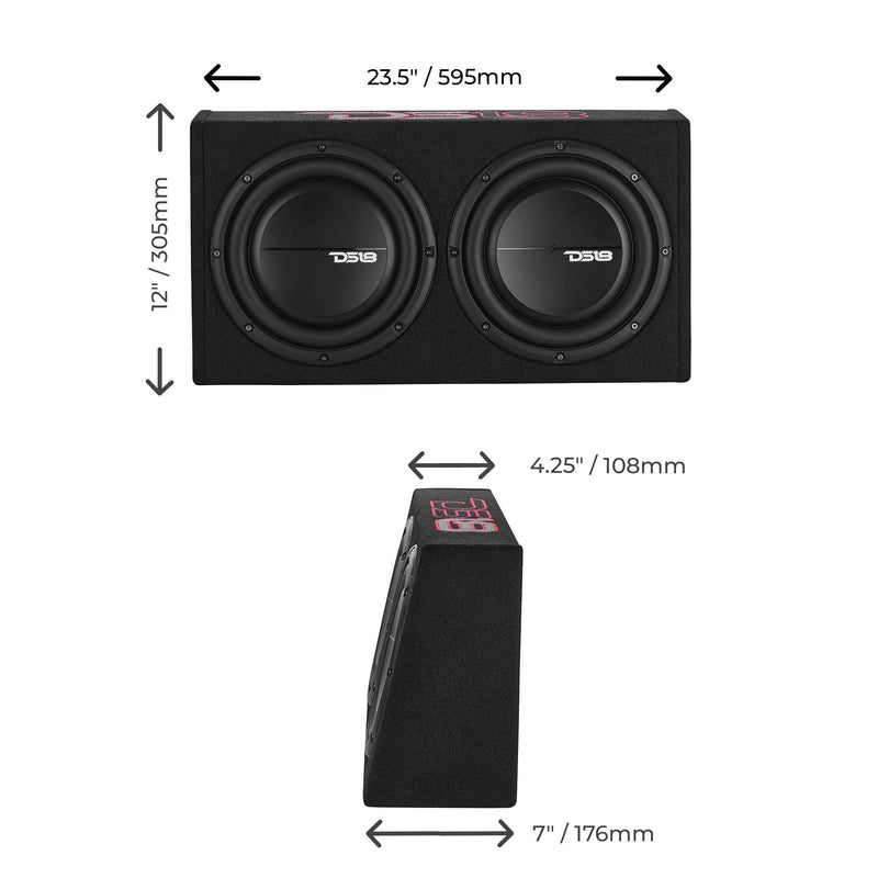 Load image into Gallery viewer, Loaded 10” Subwoofer + Passive Radiator Enclosure for Pickup Trucks
