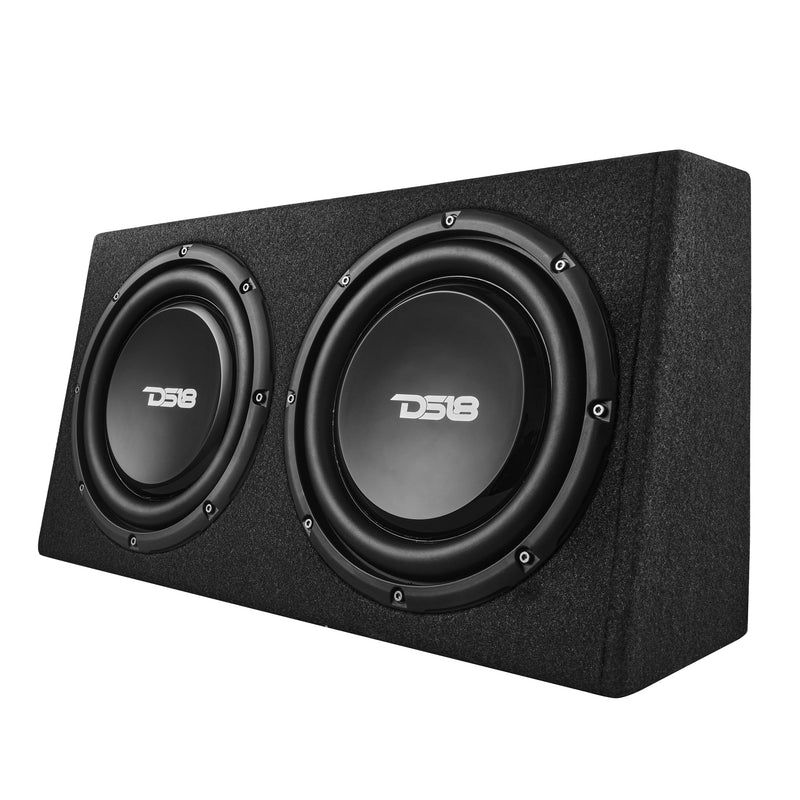 Load image into Gallery viewer, 10&quot; Active Subwoofer Shallow Enclosure with 10&quot; Passive Subwoofer For Pickup Trucks

