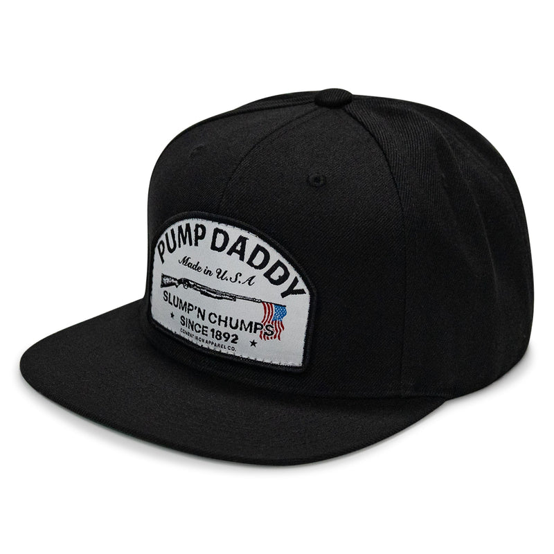 Load image into Gallery viewer, Pump Daddy Original Patch Flat Bill SnapBack Hat
