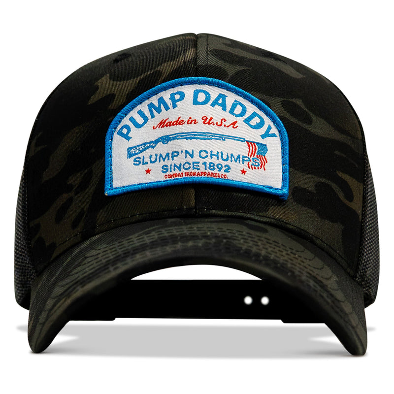 Load image into Gallery viewer, Pump Daddy Slump'n Chumps USA Patch SnapBack
