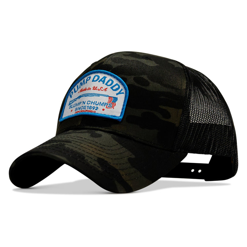 Load image into Gallery viewer, Pump Daddy Slump'n Chumps USA Patch SnapBack
