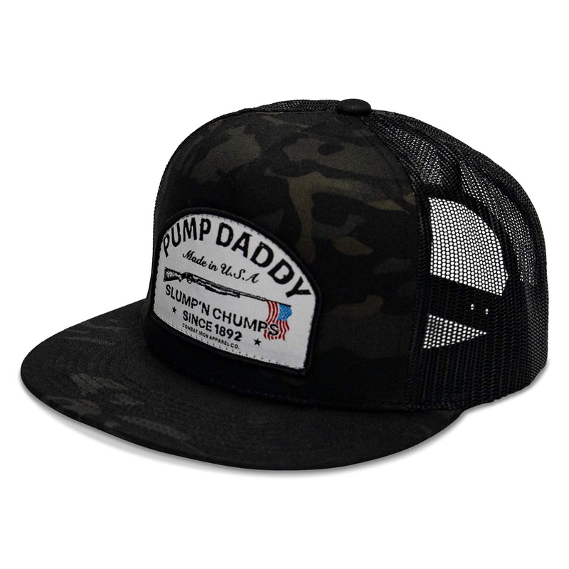 Load image into Gallery viewer, Pump Daddy Original Patch Flat Bill SnapBack Hat
