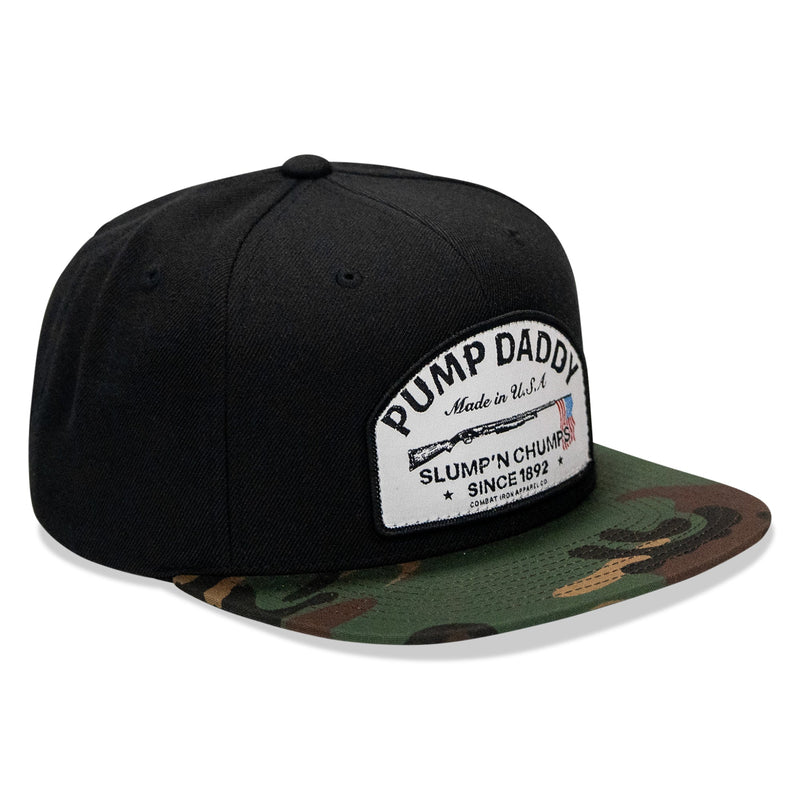 Load image into Gallery viewer, Pump Daddy Original Patch Flat Bill SnapBack Hat
