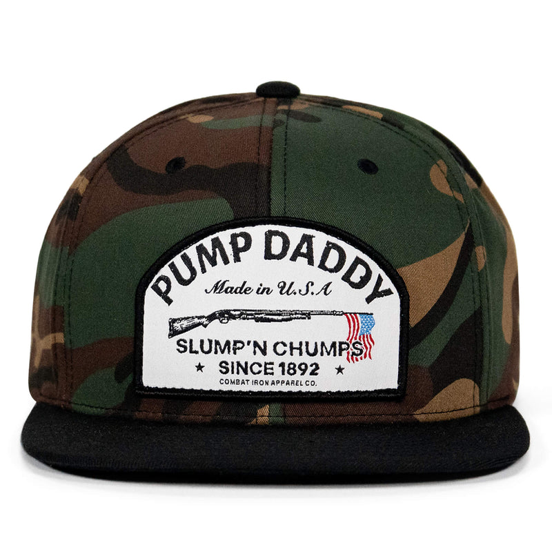 Load image into Gallery viewer, Pump Daddy Original Patch Flat Bill SnapBack Hat
