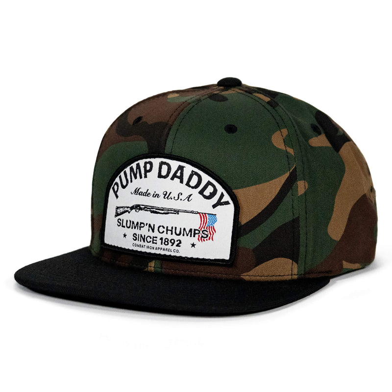 Load image into Gallery viewer, Pump Daddy Original Patch Flat Bill SnapBack Hat
