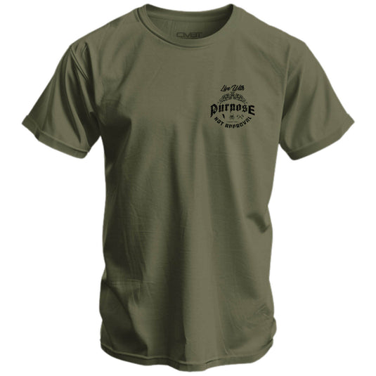 Live With Purpose. Not Approval Men's T-Shirt