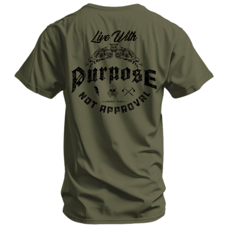 Load image into Gallery viewer, Live With Purpose. Not Approval Men&#39;s T-Shirt
