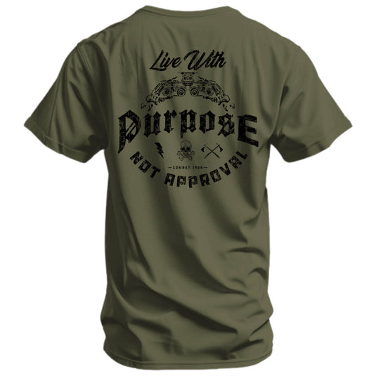 Live With Purpose. Not Approval Men's T-Shirt