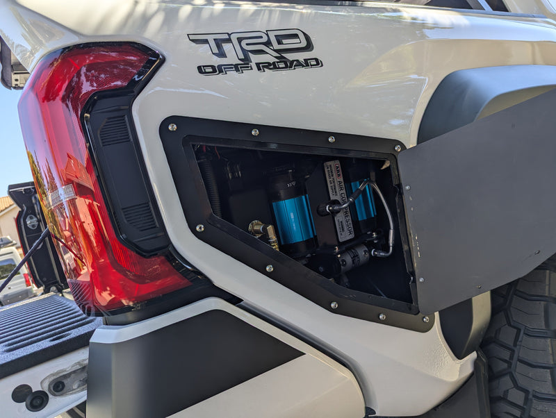 Load image into Gallery viewer, CAtuned Off-Road ARB Twin Air Compressor Rear Bed Mount for Toyota Tacoma
