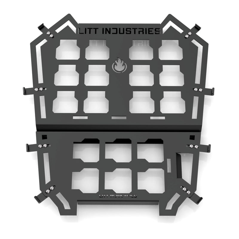 Load image into Gallery viewer, milwaukee packout toolbox or cooler mount plate dimensions aftermarket accessories utv half mount for polaris rzr pro xp or xp4 models by litt industries
