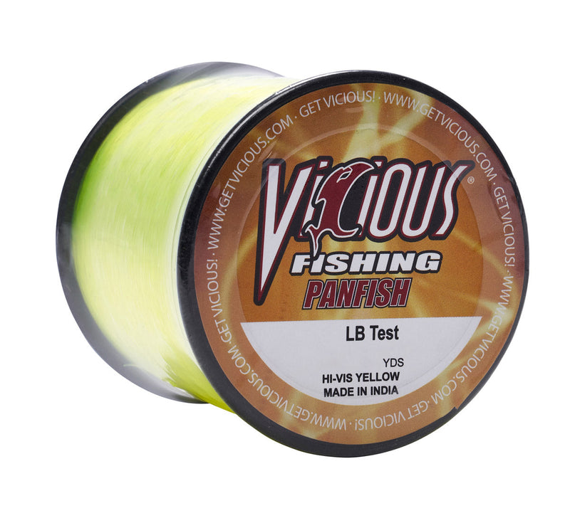 Load image into Gallery viewer, Vicious Panfish Hi-Vis Yellow Mono - 6 Lb Test
