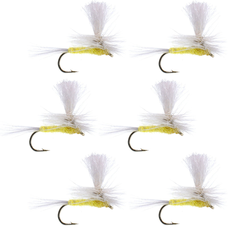 Load image into Gallery viewer, Pale Morning Dun Parachute PMD Classic Dry Fly - 6 Flies Hook Size 16
