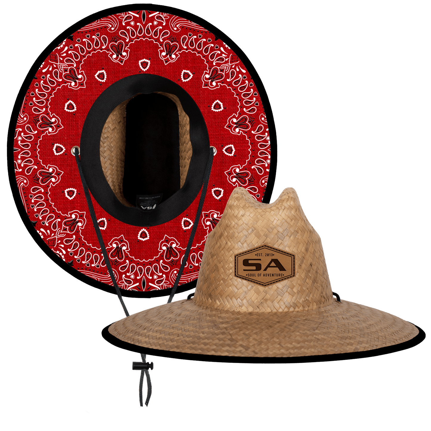 Palms Under Brim Straw Hat