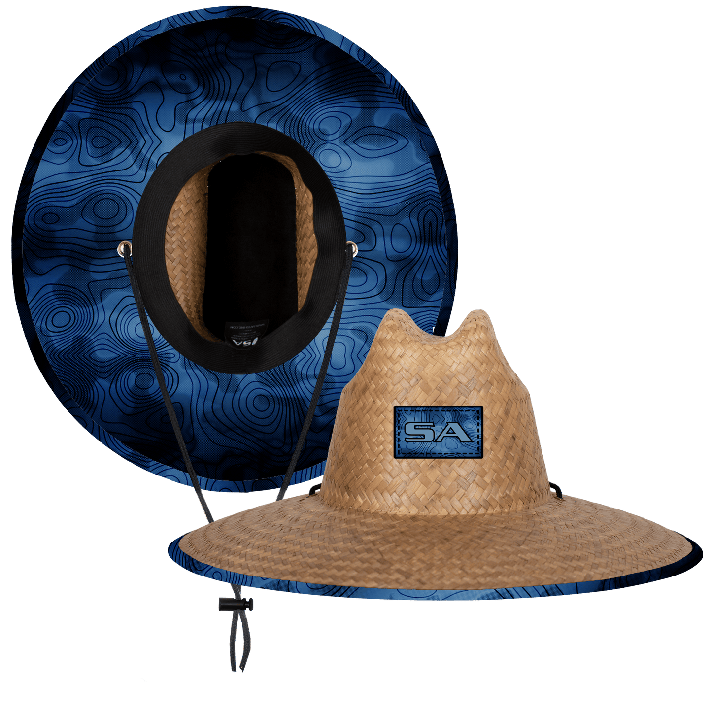 Palms Under Brim Straw Hat