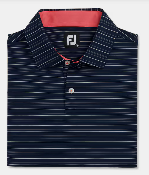 Load image into Gallery viewer, Footjoy Multi Pinstripe Lisle Polo
