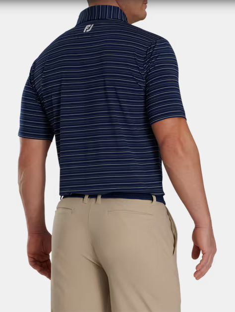 Load image into Gallery viewer, Footjoy Multi Pinstripe Lisle Polo

