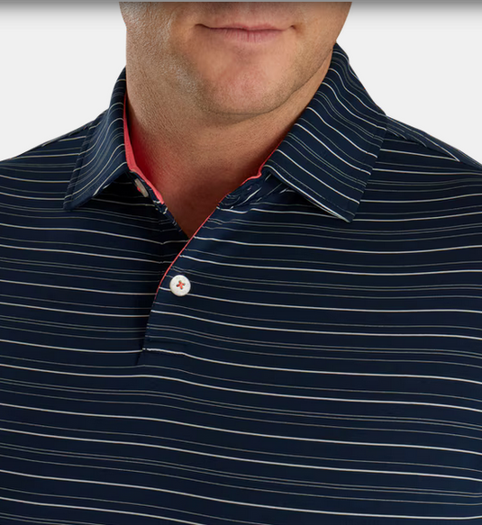 Footjoy Multi Pinstripe Lisle Polo