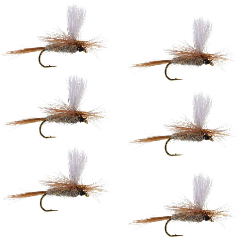 Load image into Gallery viewer, Hares Ear Parachute Classic Dry Fly - 6 Flies Hook Size 12
