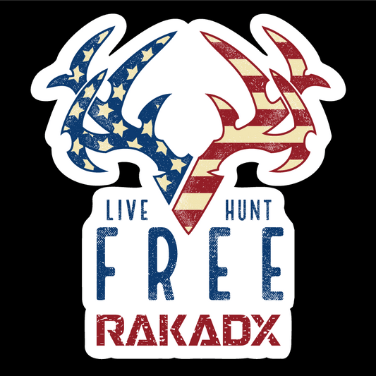 Patriot Live Hunt Free Sticker - Skoutley Outdoors LLC
