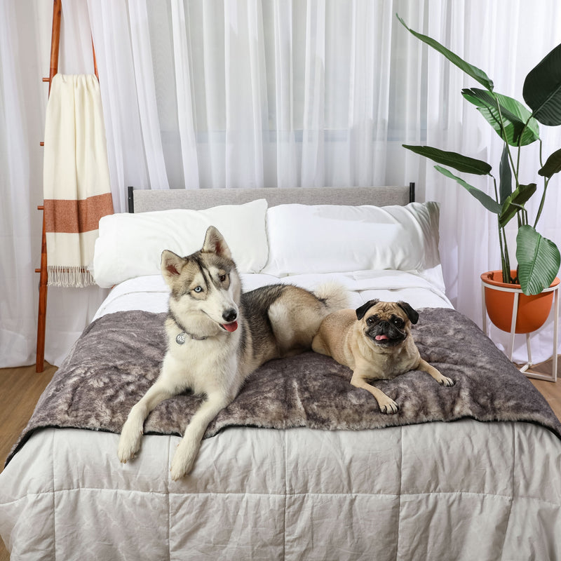 Load image into Gallery viewer, PupProtector™ Luxe Waterproof Bed Runner - Ultra Soft Chinchilla
