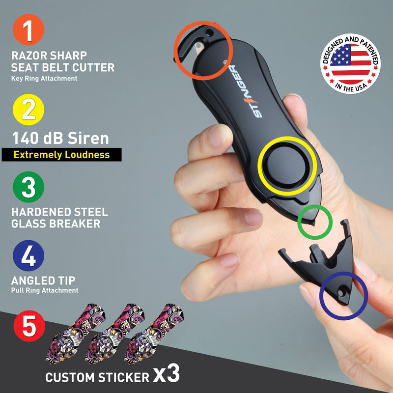 Load image into Gallery viewer, Personal Alarm Keychain Safety Emergency Tool (Music)
