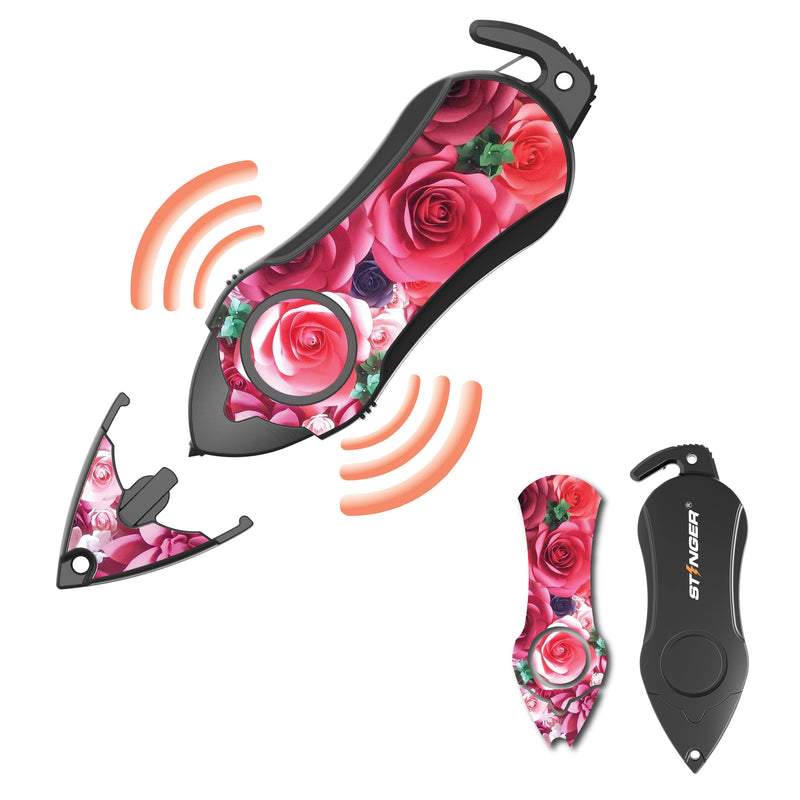 Load image into Gallery viewer, Personal Alarm Keychain Safety Emergency Tool (Pink Rose)
